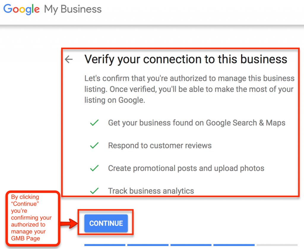 claim your google my business page