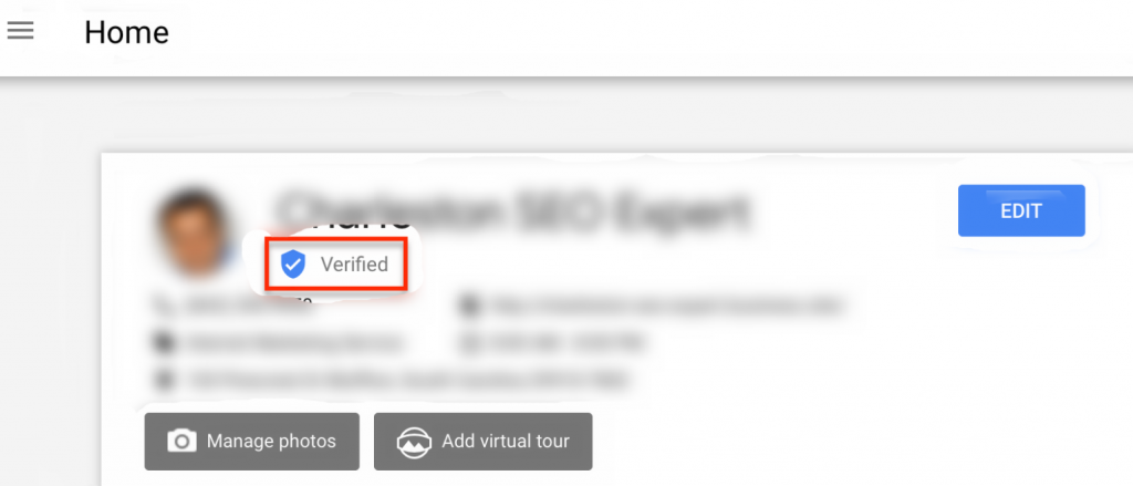 verified gmb listing