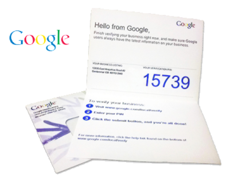 verify a physical address google my business page