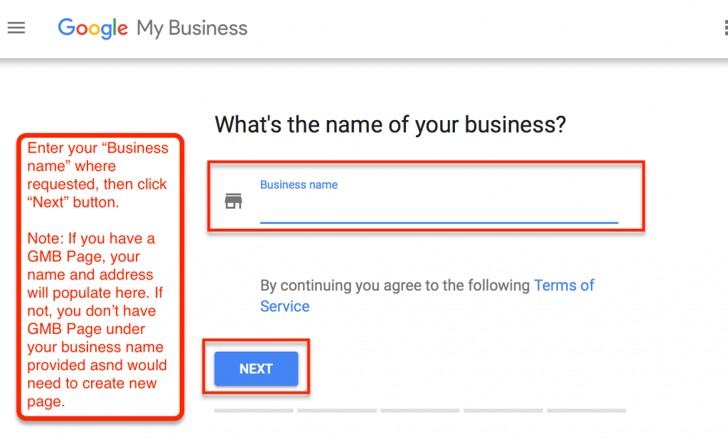 verifying and claiming your google my business page